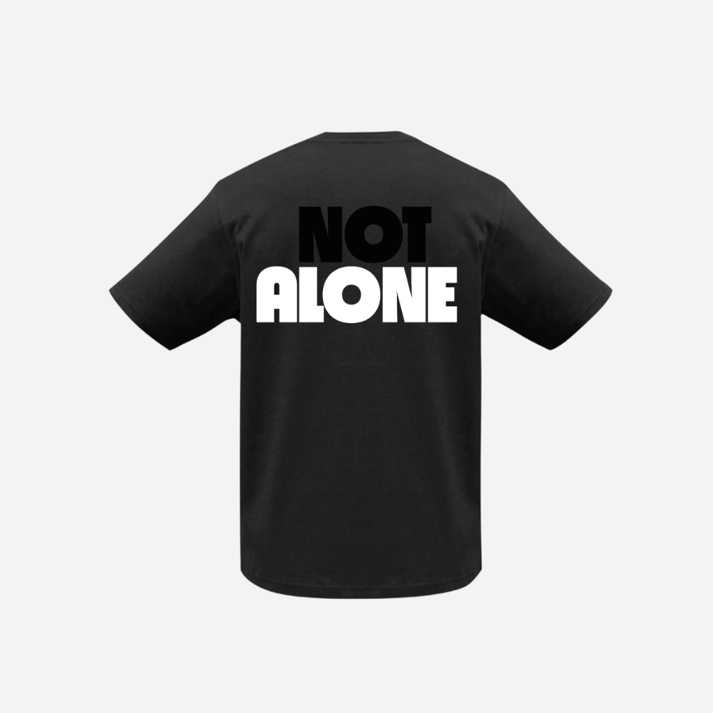 Not Alone Tshirt - Black